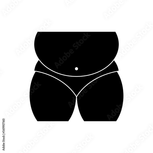 fat belly. obesity badge.unhealthy lifestyle sign