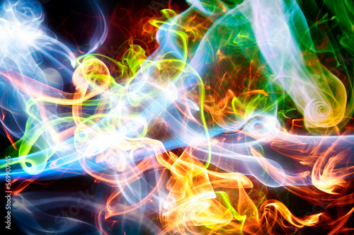 abstract colorful background of swirls of smoke 