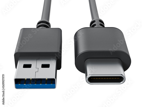 Foto USB type C and USB 3