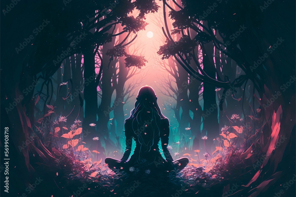 Fototapeta premium meditation in the lotus position