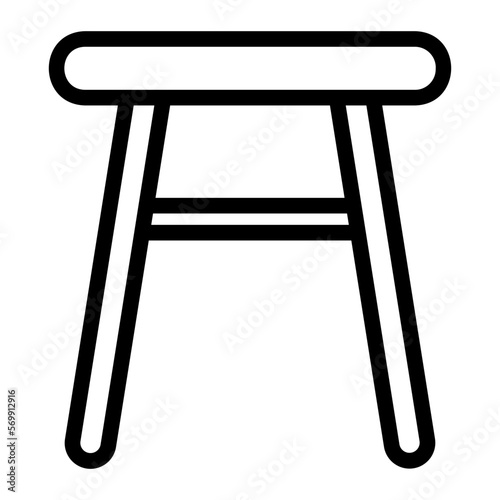 chair line icon