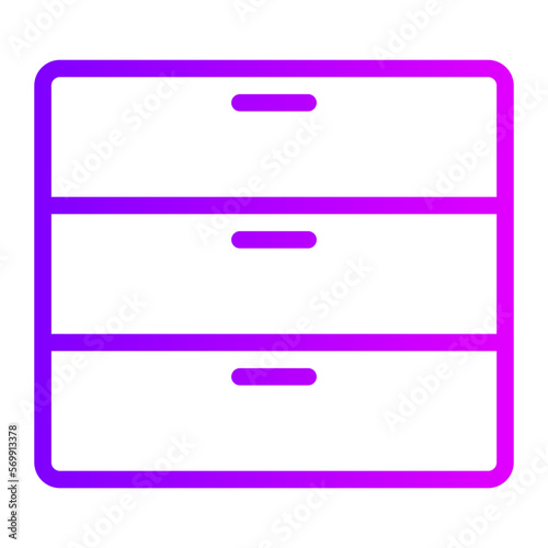 drawers gradient icon