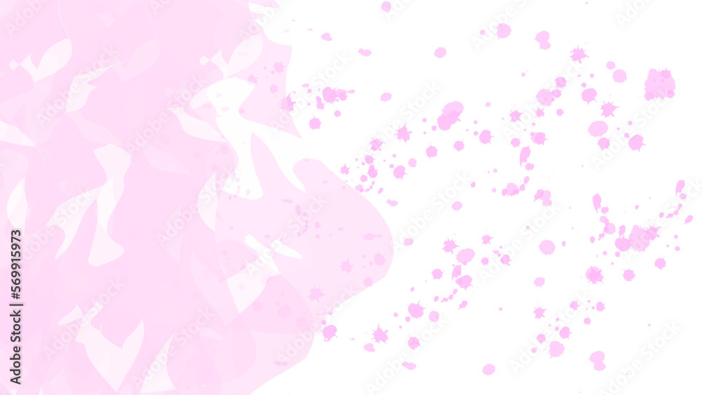 pink and white abstract background with watercolor and splash texture. used for copy space, wallpaper, banner or background