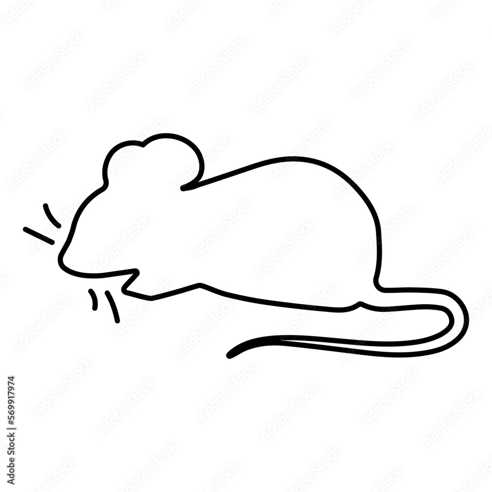 mouse icon on white background, vector illustration. mouse icon on white background, vector illustration.