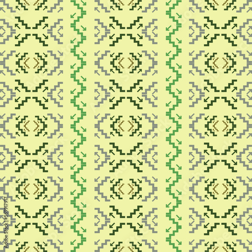 geometric pattern .Circles, squares and stripes form a beautiful pattern. pastel mathematics shape Modern fabric pattern, wallpaper, wrapping paper.