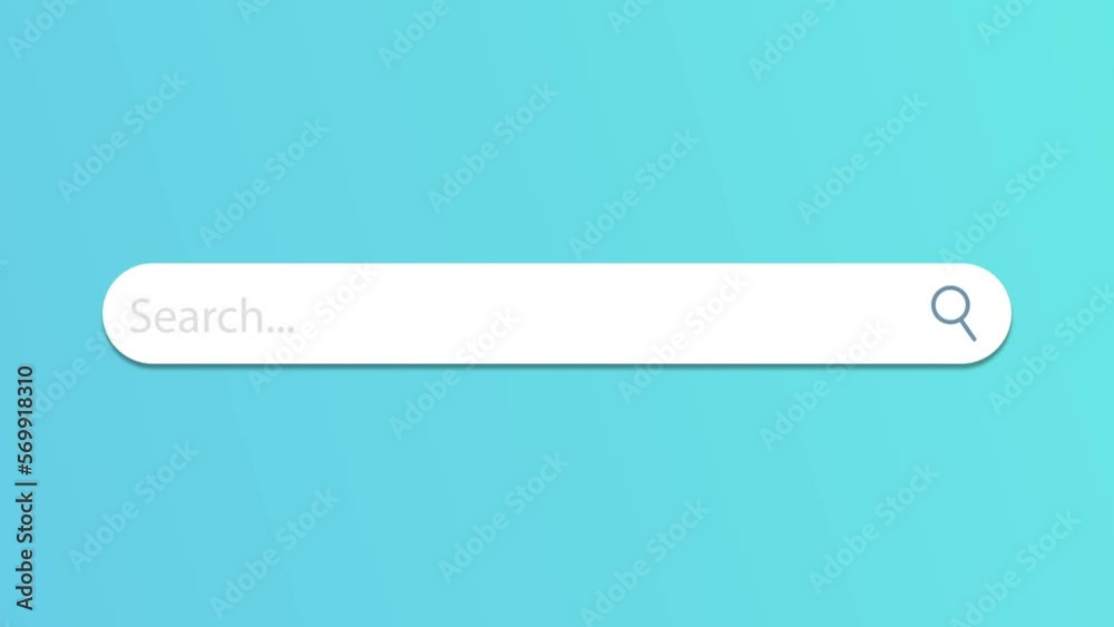 Animation of a web search. Typing into search engine on white background. Search bar icon for ui. Web search. 4K video motion graphic. Animation of a web search. Typing into search engine on white background. Search bar icon for ui. Web search. 4K video motion graphic.