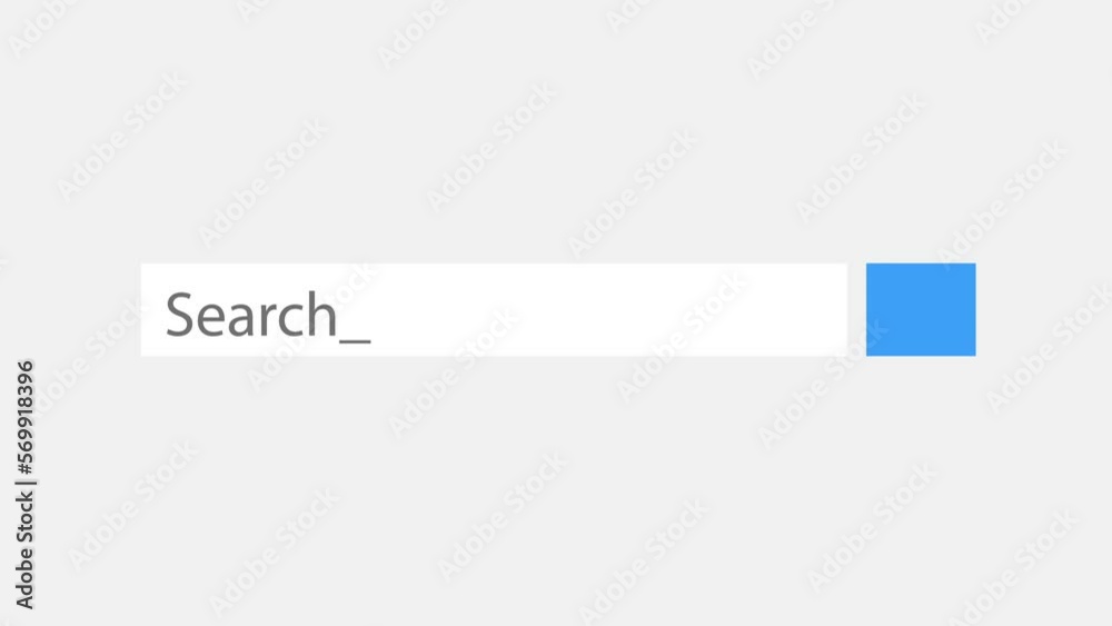 Animation of a web search. Typing into search engine on white background. Search bar icon for ui. Web search. 4K video motion graphic. Animation of a web search. Typing into search engine on white background. Search bar icon for ui. Web search. 4K video motion graphic.