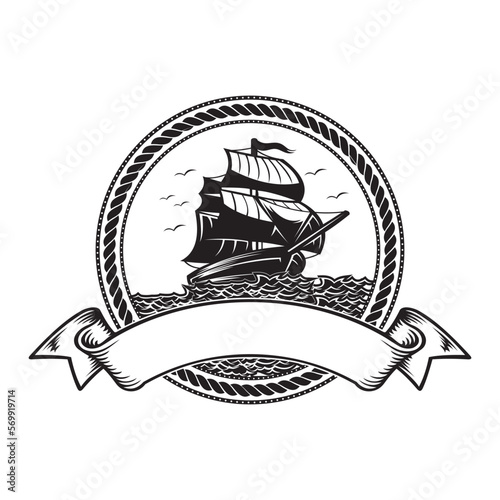 Ship logo vector image