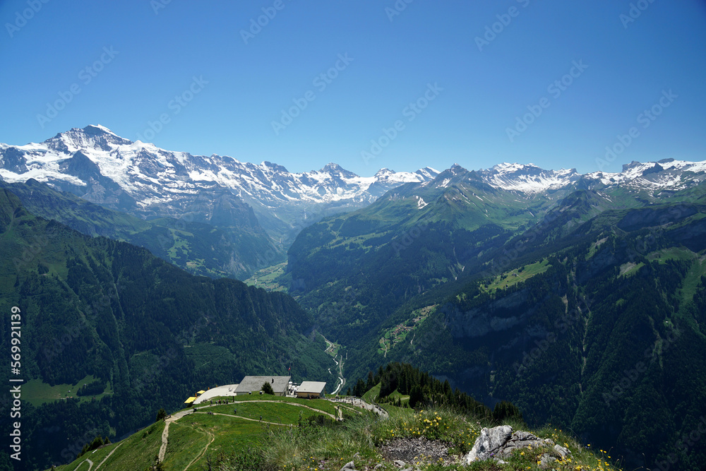 Fototapeta premium Sommer Schweizer Alpen Schweiz Switzerland Swiss Alps