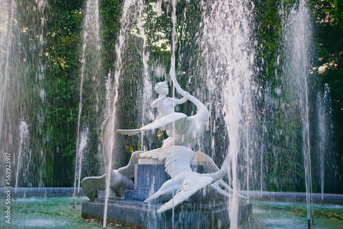 Ivasyk-Telesyk fountain  Stryiskyi Park  Kilinski Park   Lviv  Ukraine.