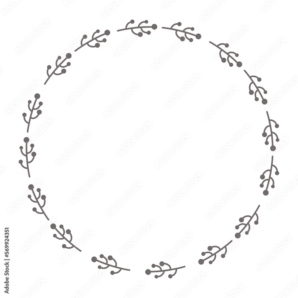 Flower frame leaf circle Flower frame leaf circle