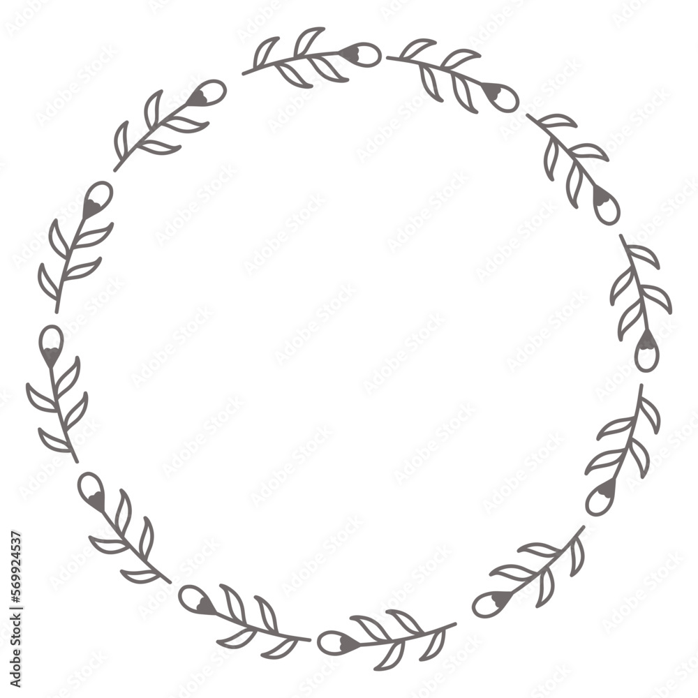 Flower frame leaf circle Flower frame leaf circle