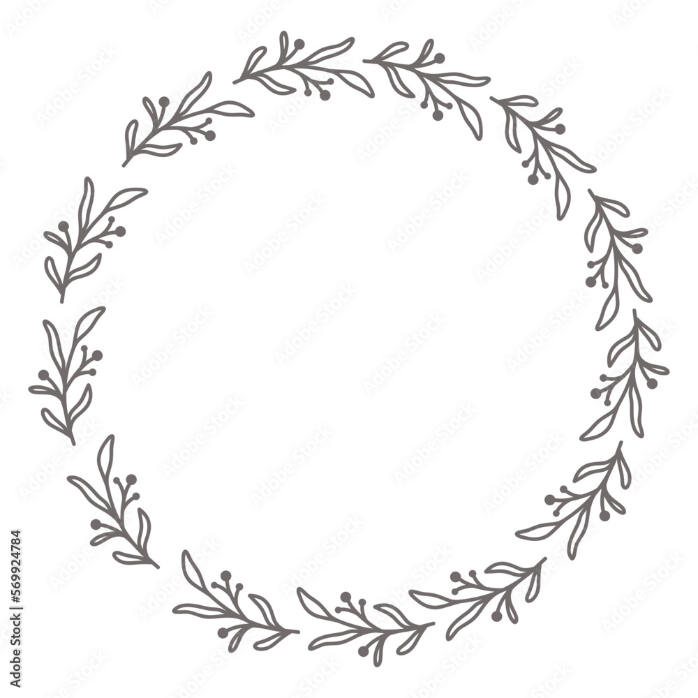 Flower frame leaf circle Flower frame leaf circle