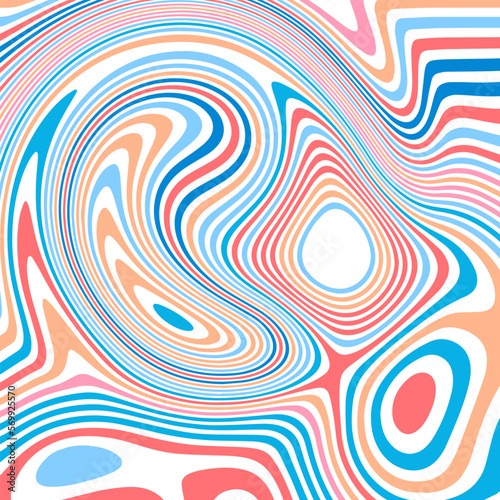 ABSTRACT ILLUSTRATION PSYCHEDELIC DESIGN. OPTICAL ILLUSION BACKGROUND VECTOR DESIGN