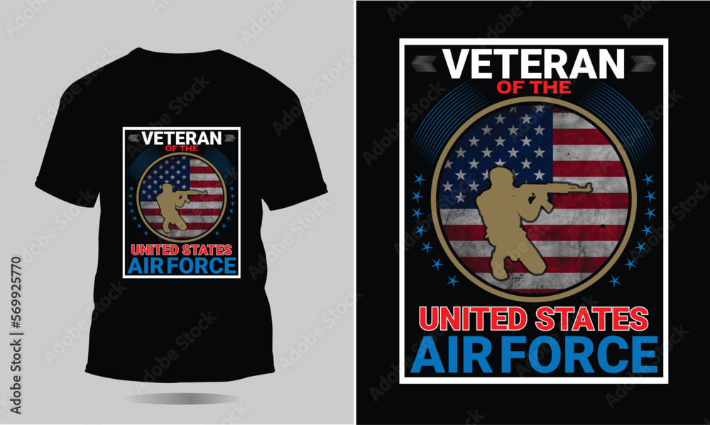 Fototapeta premium Air force vector illustration| t-shirt design and military element