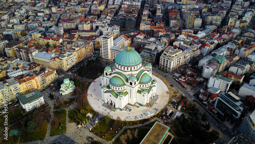 Tableau sur toile Dom des Heiligen Sava in Belgrad