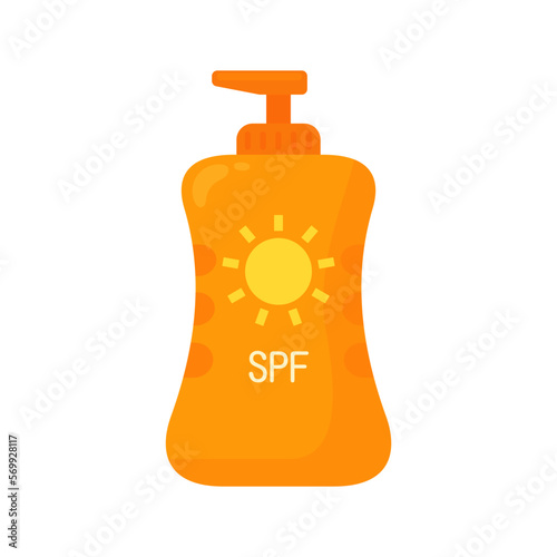 Sunscreen Lotion protects skin from the sun during summer.