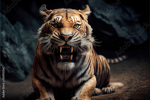 Portrait of a tiger photo