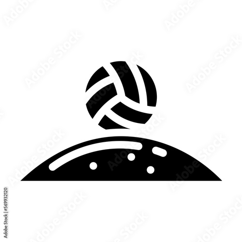 volleyball glyph 