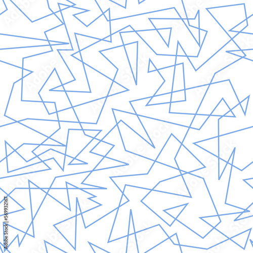 Geometric pattern - seamless vector blue fashion texture