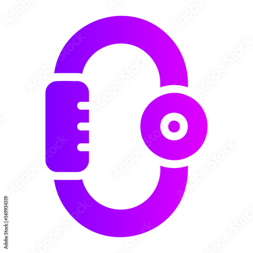 carabiner gradient icon