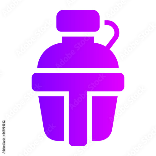 water flask gradient icon