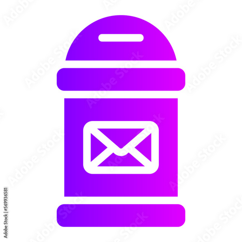 mailbox gradient icon