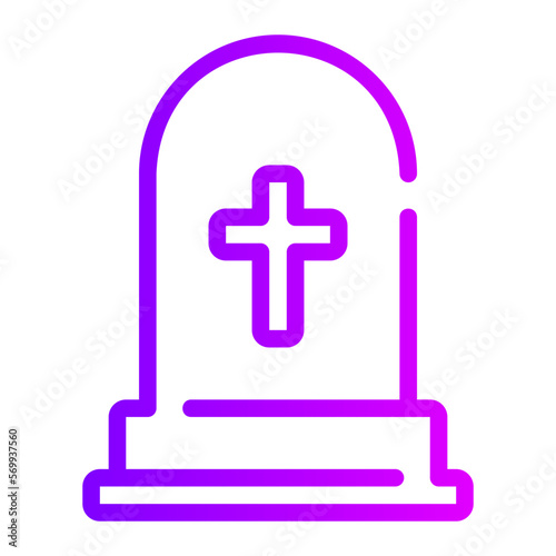 tomb gradient icon