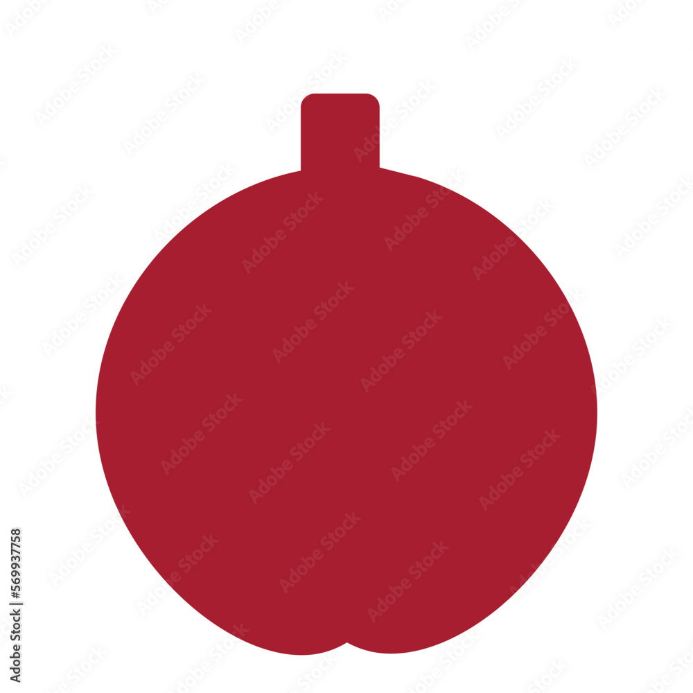 Fototapeta premium Apple Flat Icon