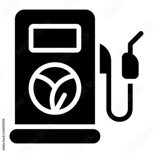 biofuel glyph icon