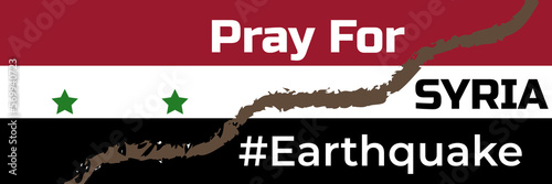 pray for syria earthquake banner