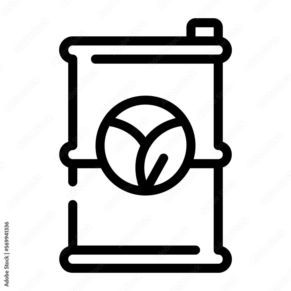 eco oil line icon eco oil line icon