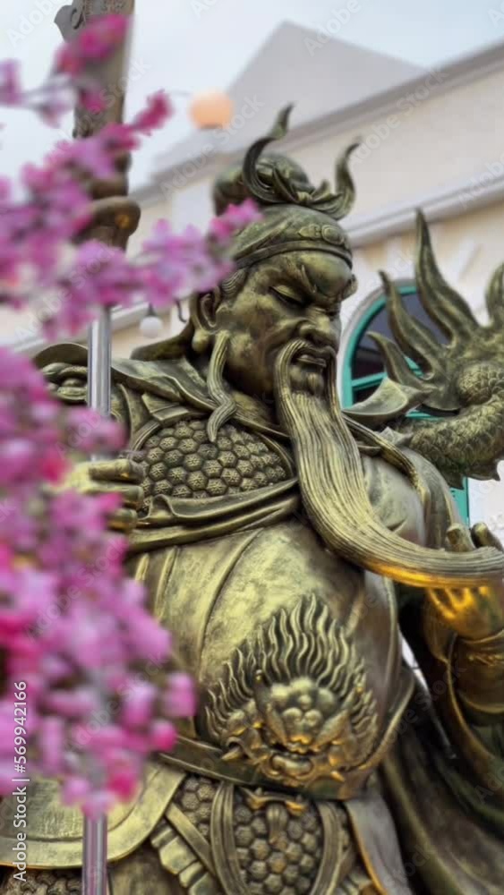 Asian Culture Statue of Guan Yu Asian Culture Statue of Guan Yu