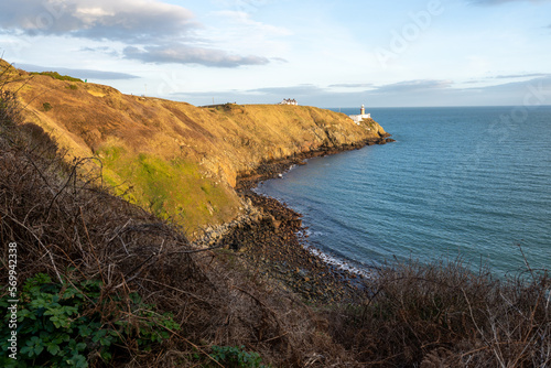 Landscape, shores and cliffs in Howth, Ireland