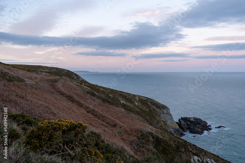 Beautiful lansdcape, shores and cliffs in Howth, Dublin