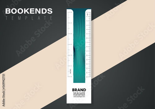 abstract bookmark design. Vector abstract bookmark template. Vector design for books.