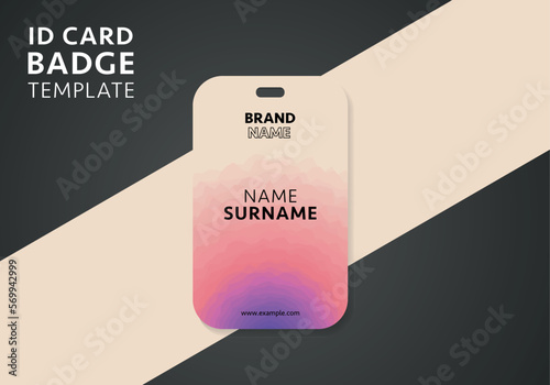 Modern and clean business id card template. professional id card design template