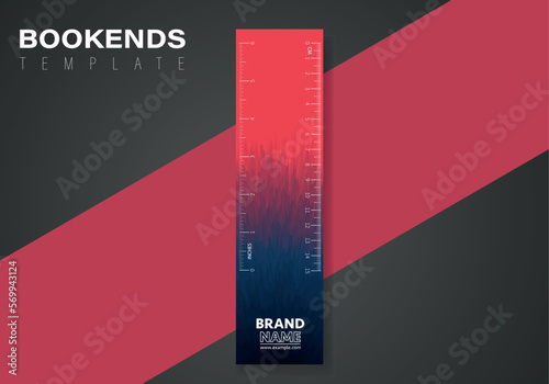 abstract bookmark design. Vector abstract bookmark template. Vector design for books.
