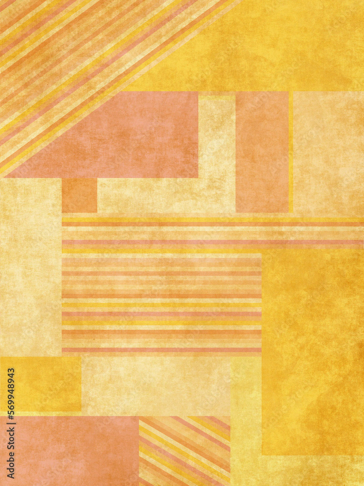 Geometric vintage texture background for poster. Rectangles. A series of two illustrations