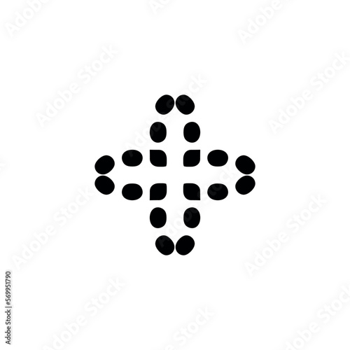 Add button. Add icon. Simple style Christian religion holiday poster background symbol. Cross brand logo design element. Cross t-shirt printing. vector for sticker.