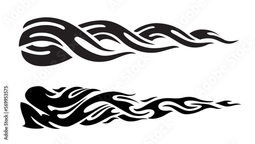 Abstract Flame Pattern Design Set