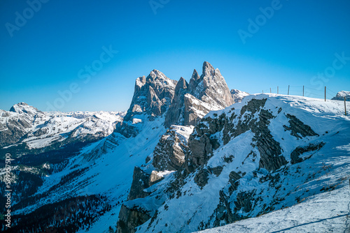 Italy  south tyrol  dolomites  val gardena  ski resort  Seceda mountain