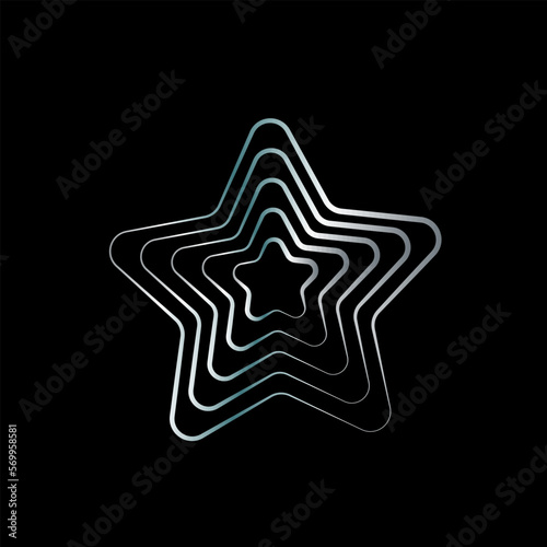 Obraz na płótnie Star, abstract, symbol logo. Award, top quality, star series of vector design elements w salonie