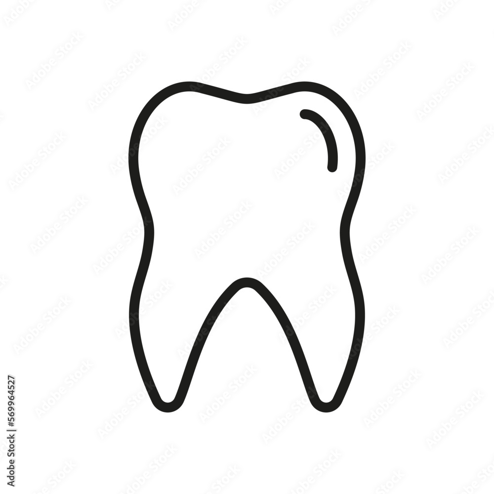 Human Tooth Line Icon. Toothache, Teeth Pain Sign. Oral Hygiene Outline Icon. Dentistry Clinic Logo. Tooth Care, Dental Treatment Linear Pictogram. Editable Stroke. Isolated Vector Illustration Human Tooth Line Icon. Toothache, Teeth Pain Sign. Oral Hygiene Outline Icon. Dentistry Clinic Logo. Tooth Care, Dental Treatment Linear Pictogram. Editable Stroke. Isolated Vector Illustration