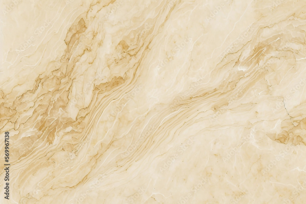 panoramic beige background from marble stone texture for design - created with AI