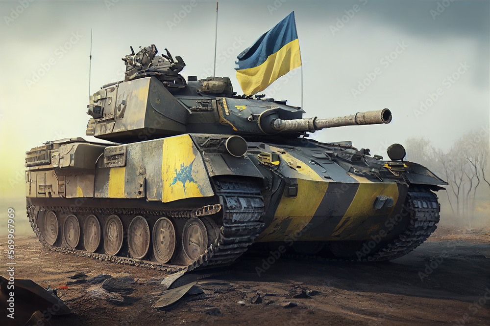 Military aid to Ukraine army tanks .Generative AI Military aid to Ukraine army tanks .Generative AI