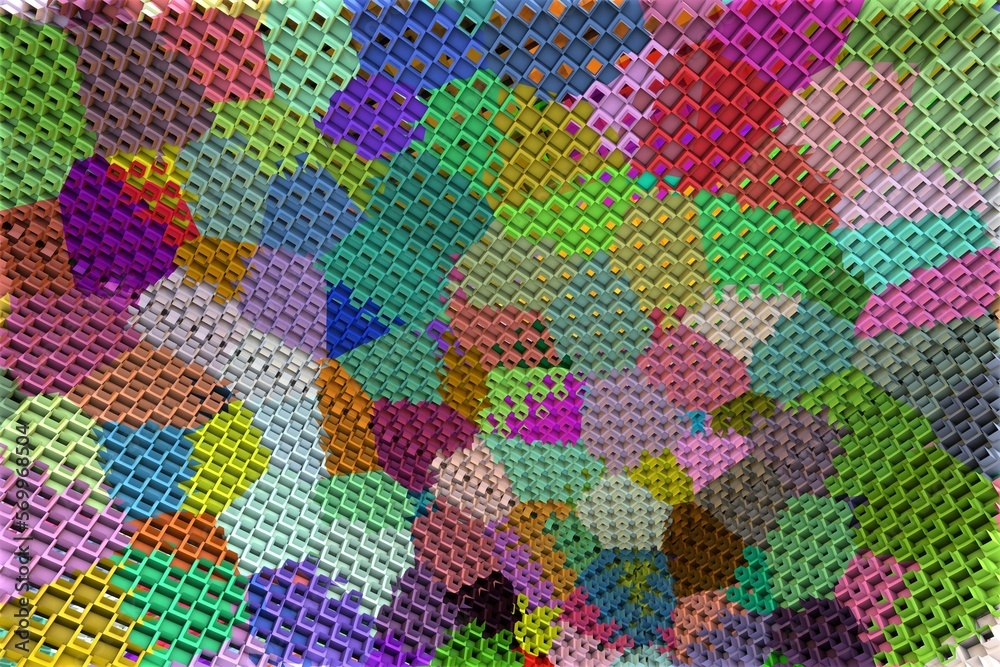 3D ILLUSTRATION RENDERING. ABSTRACT BACKGROUND SQUARE PATTERN DIMENSION OBJECT TRENDY COLORFUL GEOMETRY DISTORTED EFFECT GRAPHIC TEXTURE. PERSPECTIVE SCIENCE TECHNOLOGY PRESENTATION RANDOM DESIGN. 3D ILLUSTRATION RENDERING. ABSTRACT BACKGROUND SQUARE PATTERN DIMENSION OBJECT TRENDY COLORFUL GEOMETRY DISTORTED EFFECT GRAPHIC TEXTURE. PERSPECTIVE SCIENCE TECHNOLOGY PRESENTATION RANDOM DESIGN.
