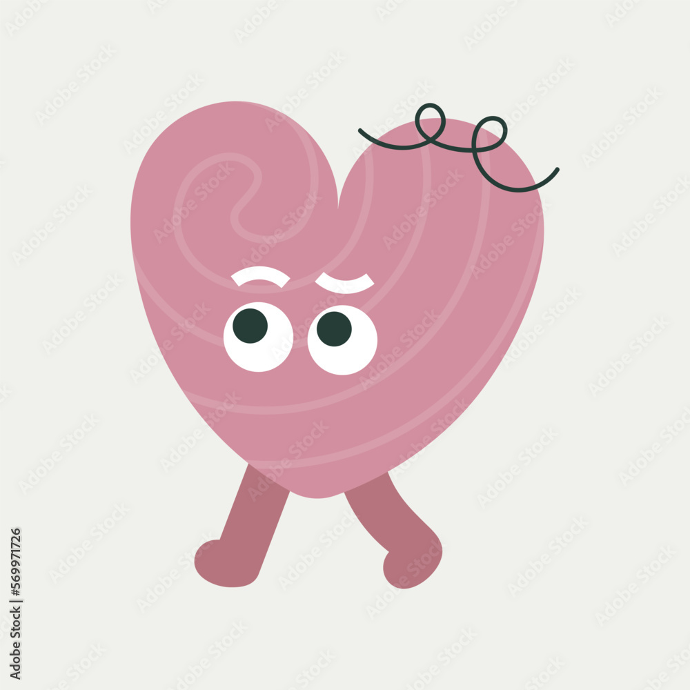 Fototapeta premium Cartoon character, abstract personage, mascot design, funny avatar, cute icon