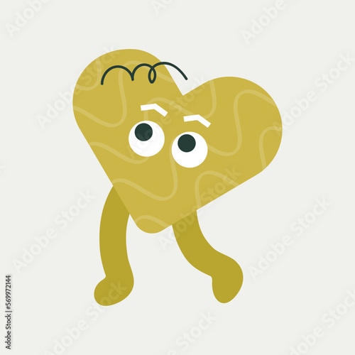 Quadro su tela Cartoon character, abstract personage, mascot design, funny avatar, cute icon