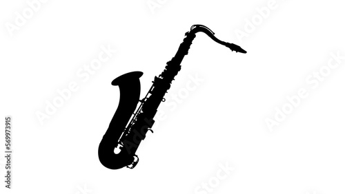 saxophone silhouette photo